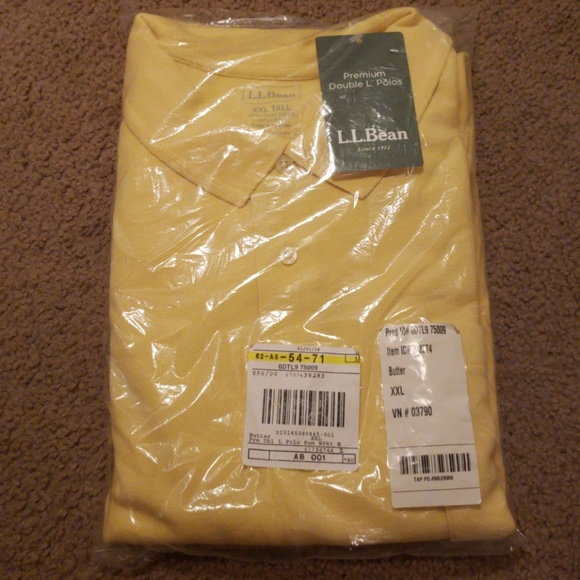L.L. Bean Other - L.L. Bean Premium Double L Polo Pocket Yellow NWT
